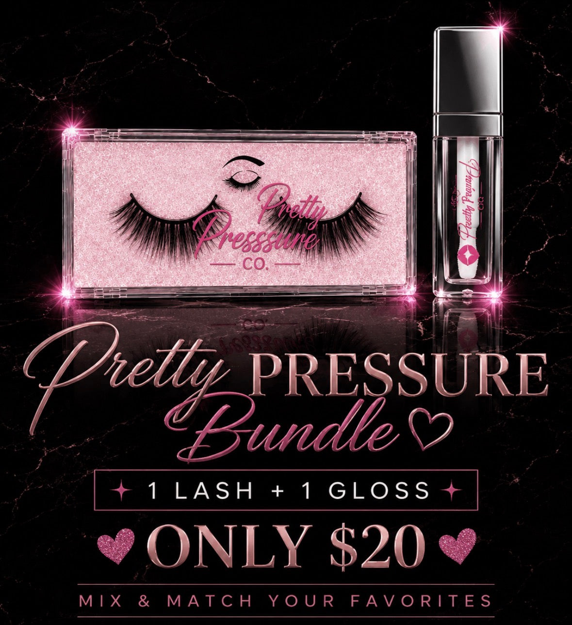 💕 The Pressure Pair- Lash + Gloss Bundle